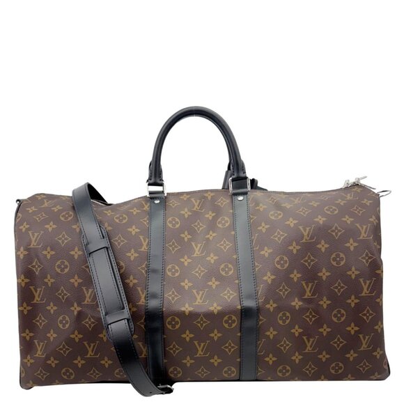 Louis Vuitton  Keepall 55 Bandouliere Monogram Canvas Travel Bag Brown - Picture 1 of 12